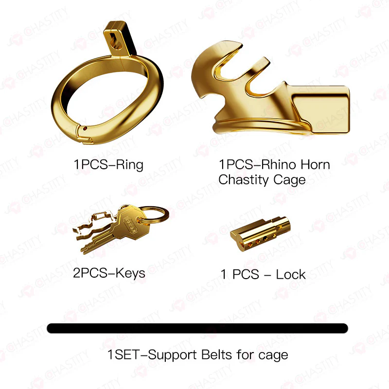LOCKINK Rhino Horn Chastity Cage Tease - Image 5