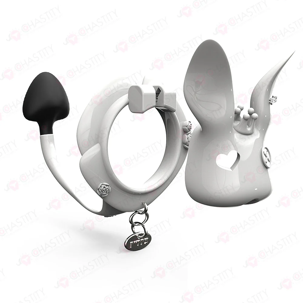 Rogue Rabbit Chastity Cage With Tail Anal Plug - Image 9