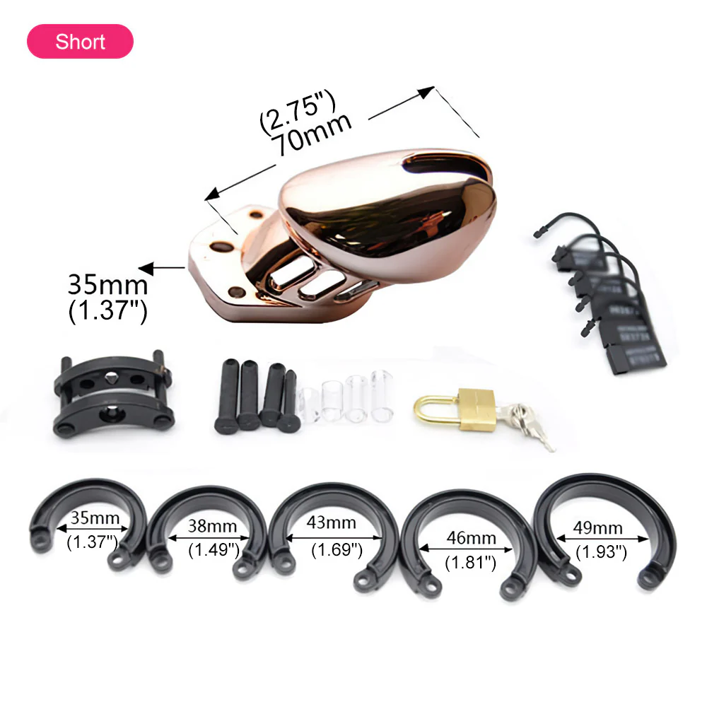 Rose Gold Chastity Cage - Image 6