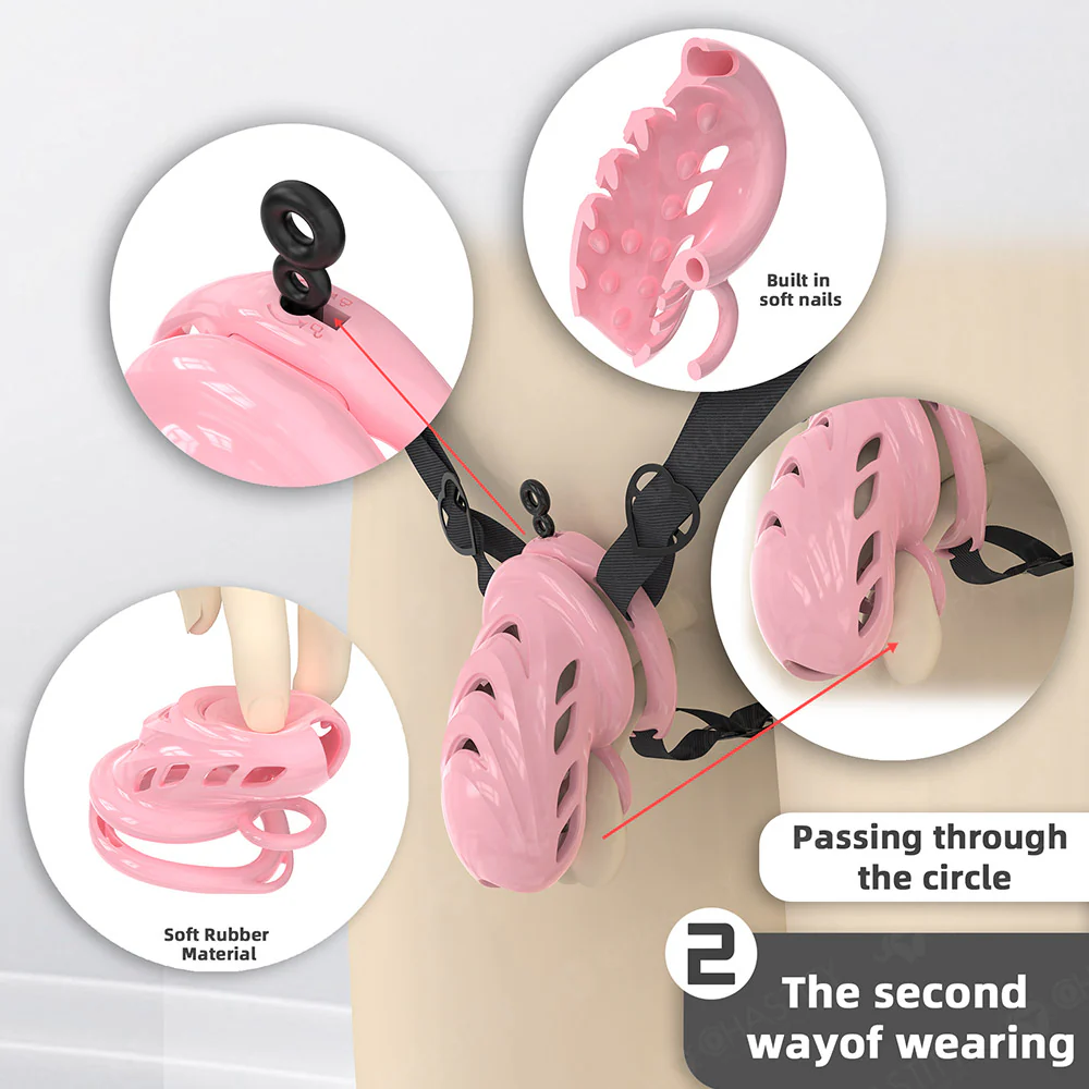 Rubber Cock Cage With Soft Nails Inside - Image 16