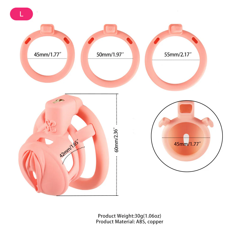 Sevanda 3D Printed Pink Pride Chastity Cage - Image 7