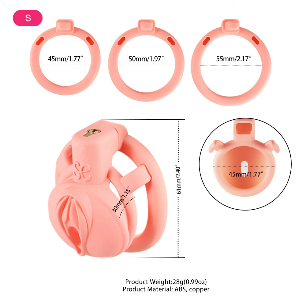 Sevanda 3D Printed Pink Pride Chastity Cage - Image 8