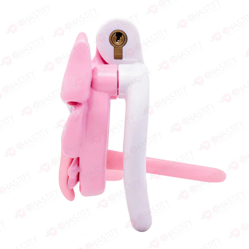 Butterfly Bow & Gem Shemale Chastity Cage - Image 7