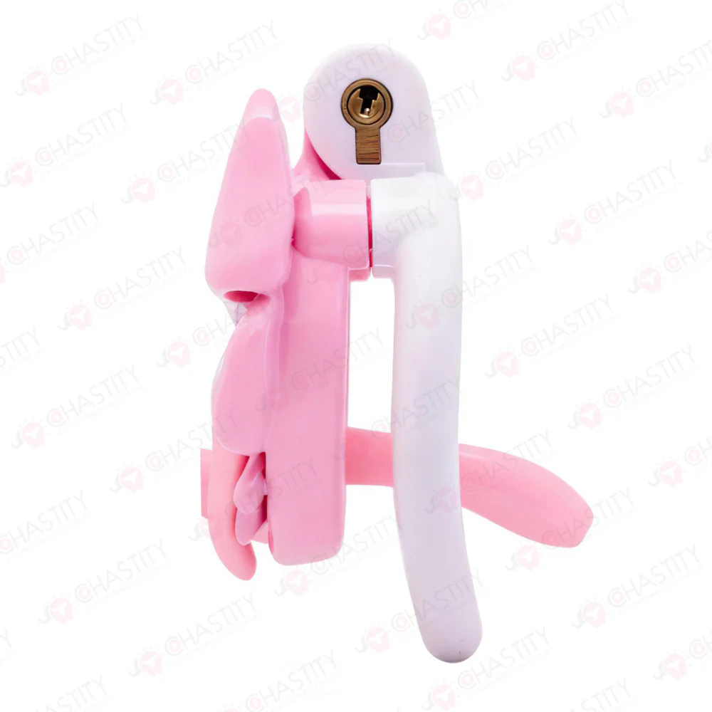Butterfly Bow & Gem Shemale Chastity Cage - Image 8