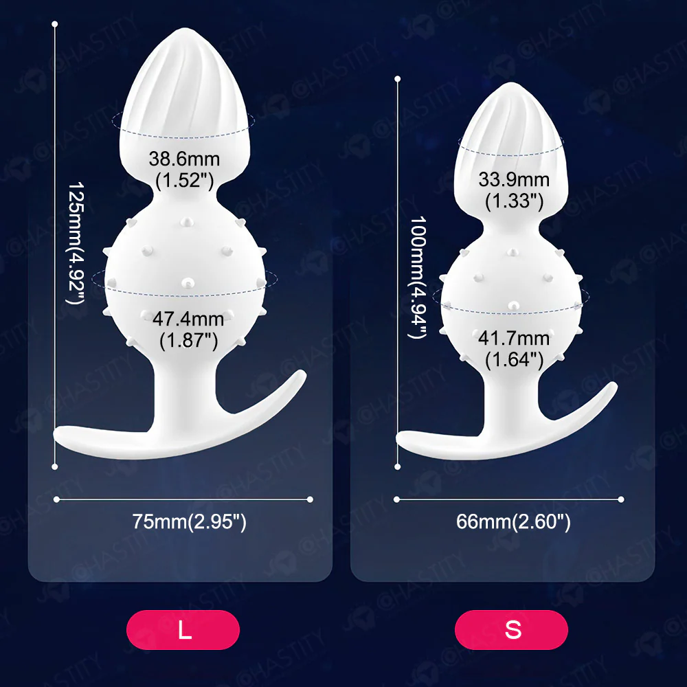 Silicone Butt Plug With Ball Inside - Image 3