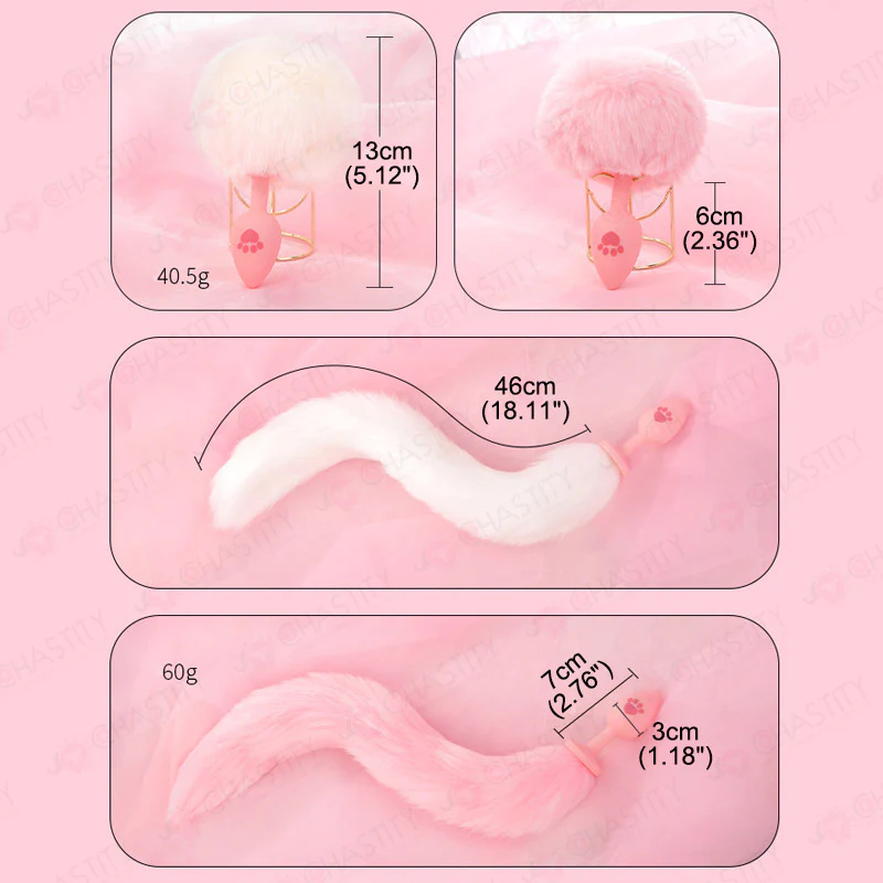 Silicone Cute Butt Plug With Tail - Image 3