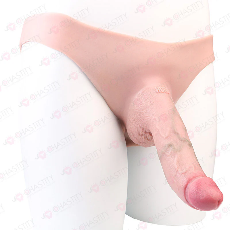 Silicone Realistic Hollow Penis Sleeve Pants - Image 13