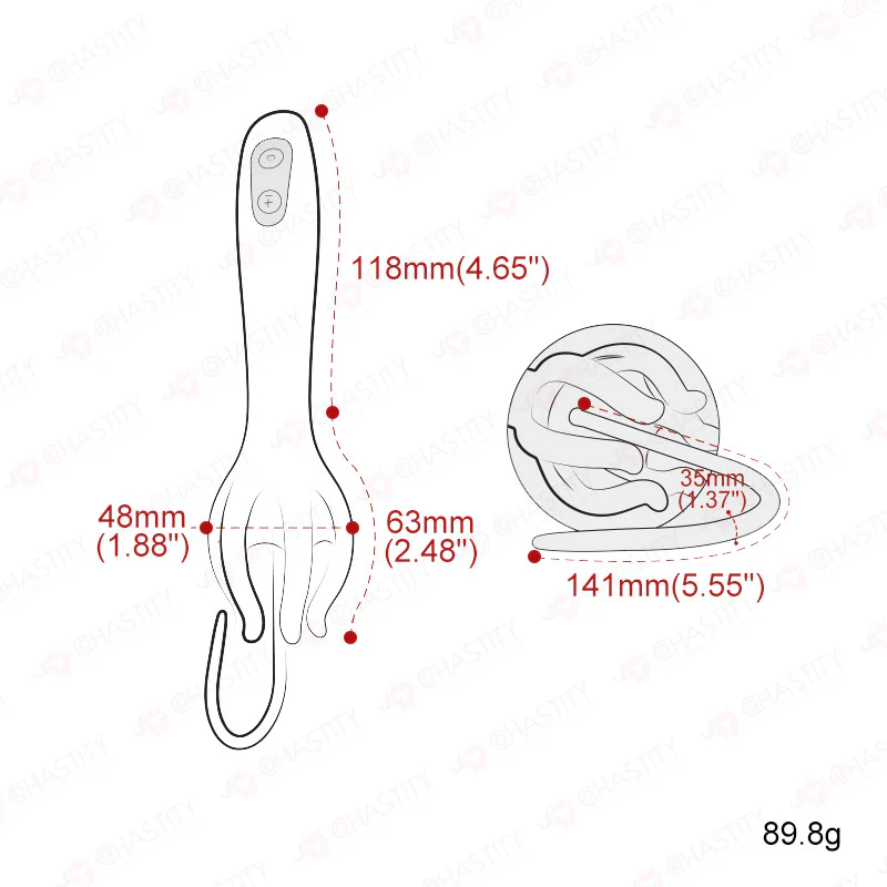 Silicone Vibrating Urethral Probe - Image 3