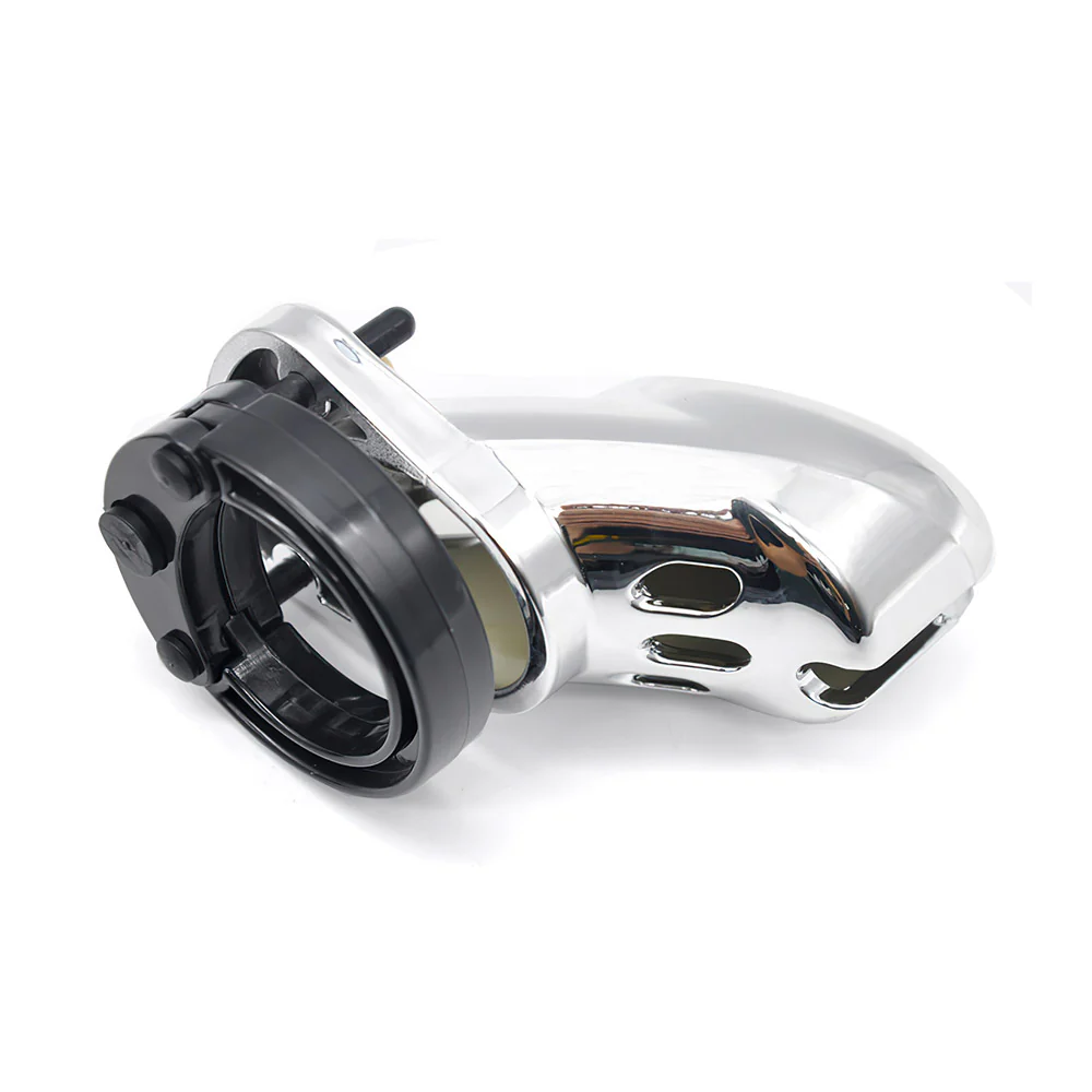 Silvery Chastity Device - Image 3