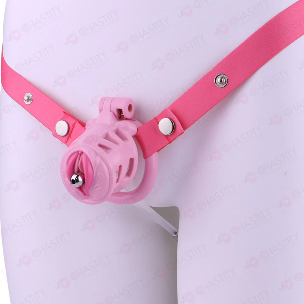 Sissy Manhood Caught In Chastity (Vulva Shape) - Image 12