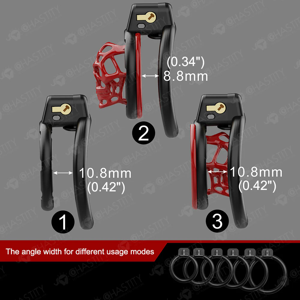 Skull Chastity Dungeon With 6 Rings - Image 3