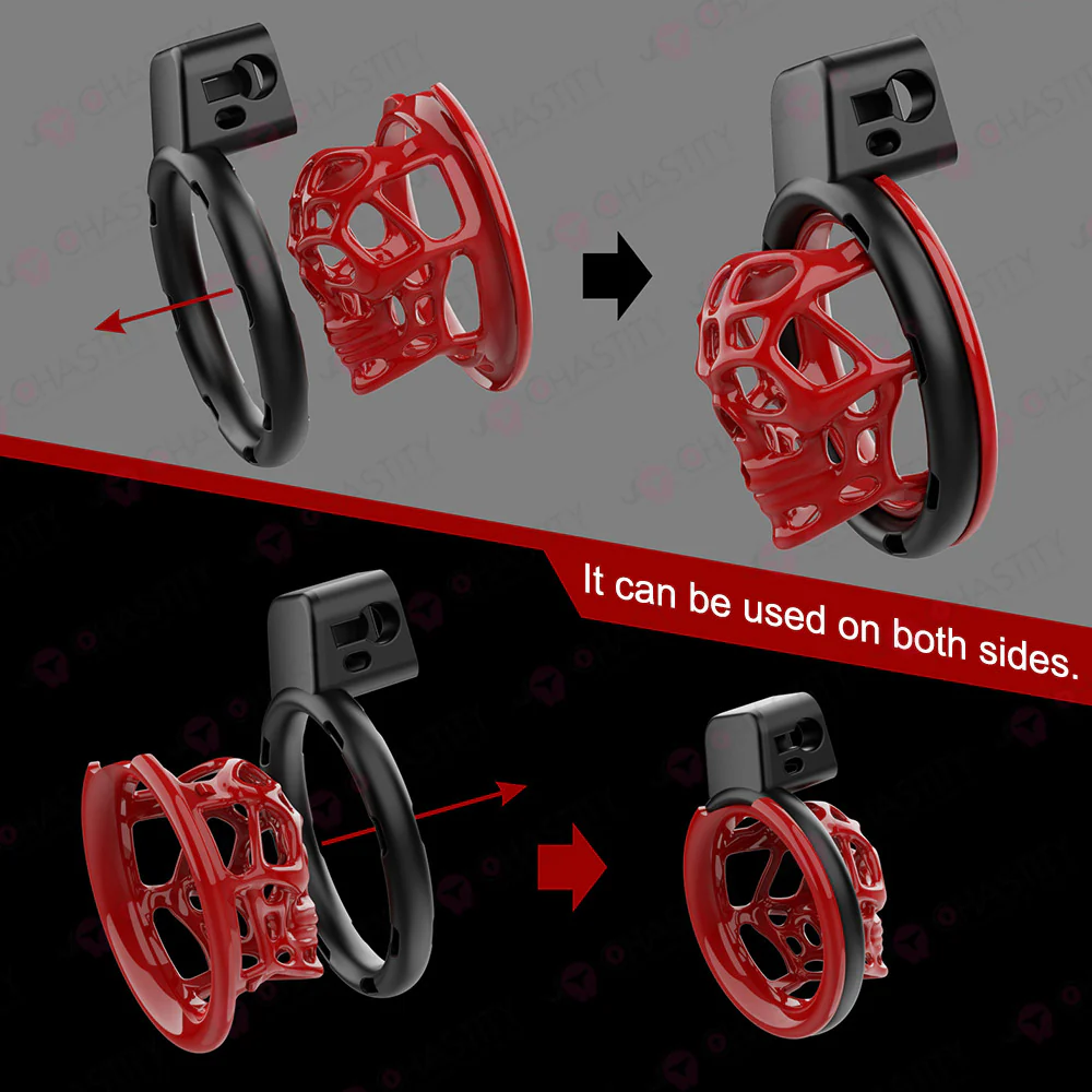 Skull Chastity Dungeon With 6 Rings - Image 8
