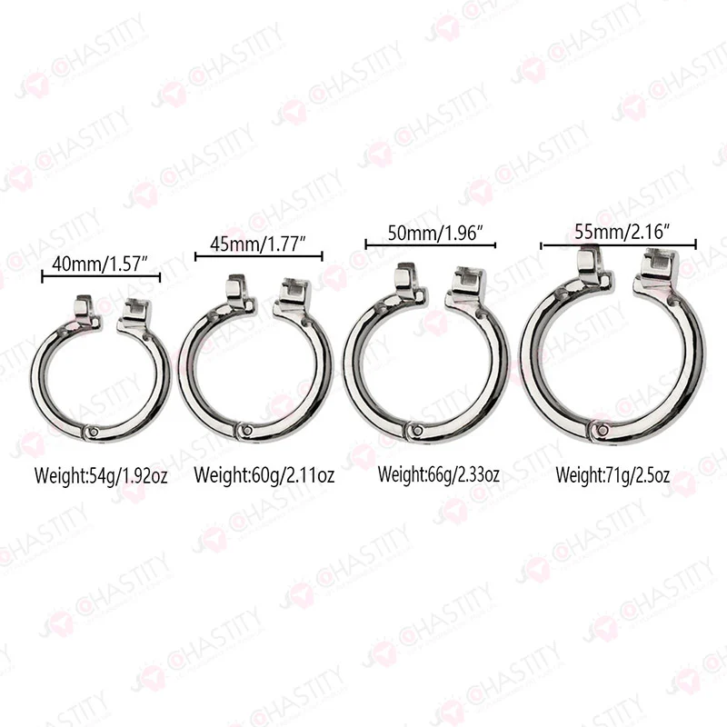 Small Banana Chastity Cage (Hinged Ring) - Image 4