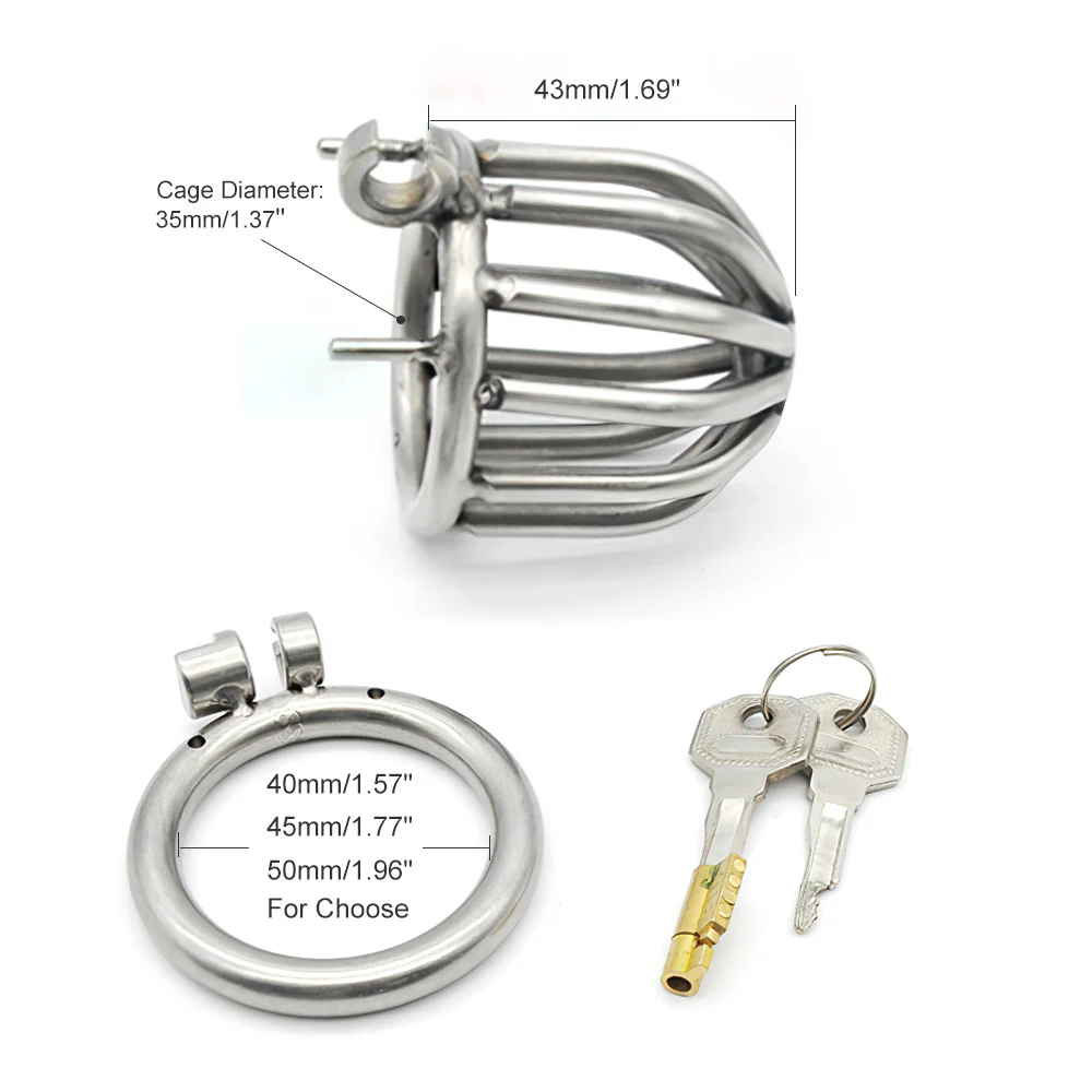 Small Metal Chastity Cage - Image 4