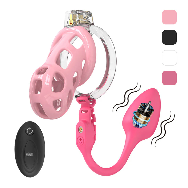 Soft Male Chastity With Remote Controlled Butt Plug