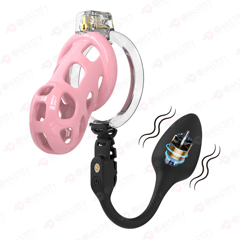Soft Male Chastity With Remote Controlled Butt Plug - Image 2