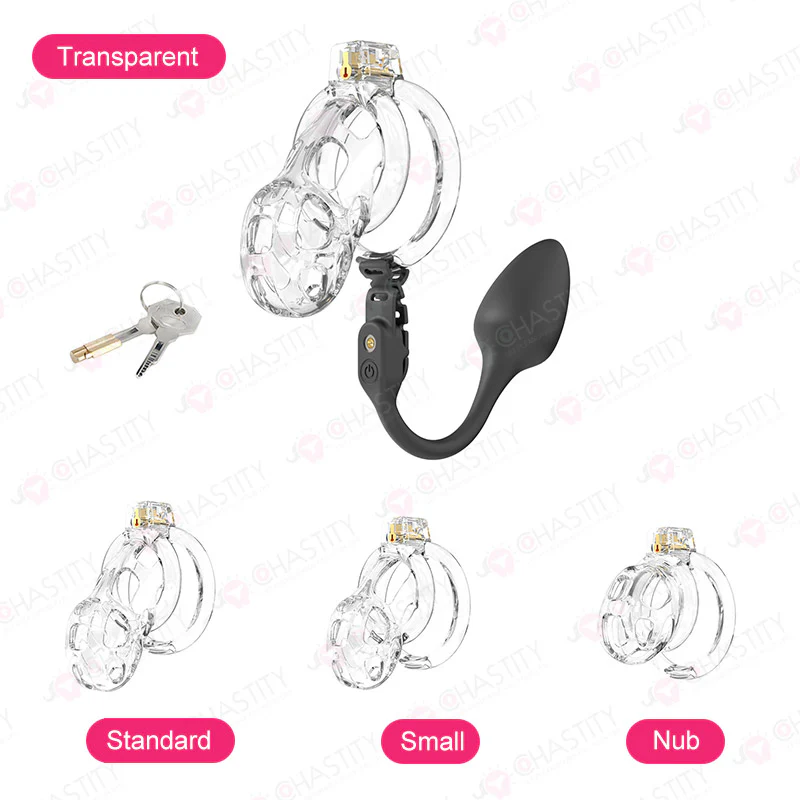 Soft Male Chastity With Remote Controlled Butt Plug - Image 9