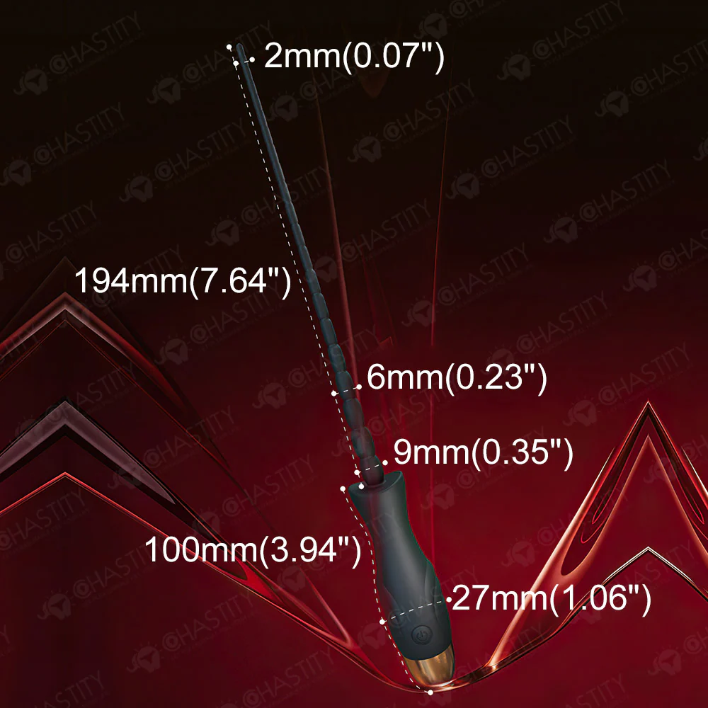 Soft Silicone Vibrating Urethral Sound - Image 3
