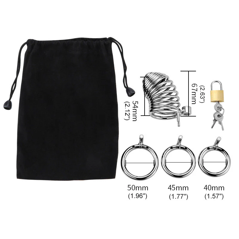 Spiral Chastity Cage (3 Rings) - Image 6