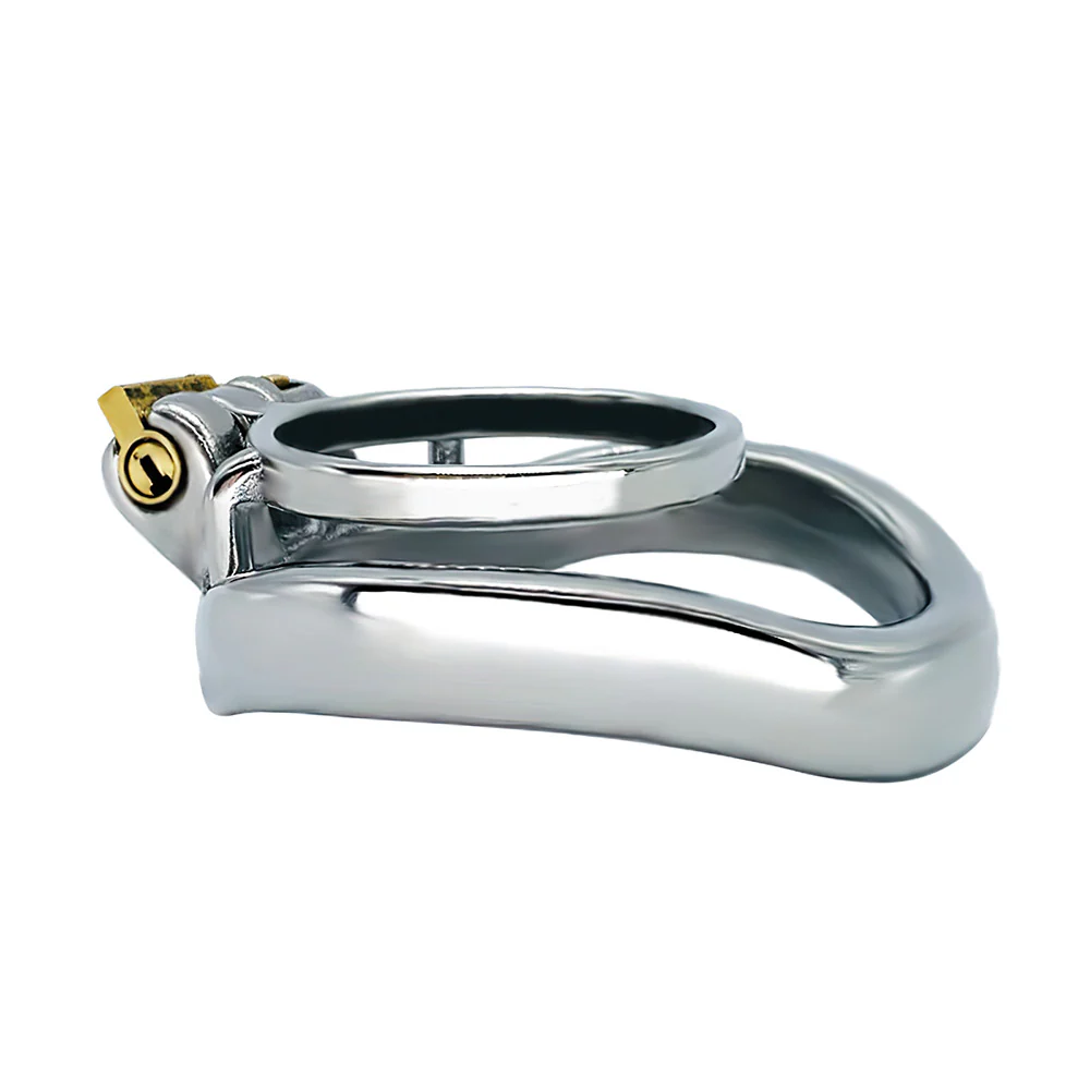Stainless Steel Chastity Cock Ring - Image 12