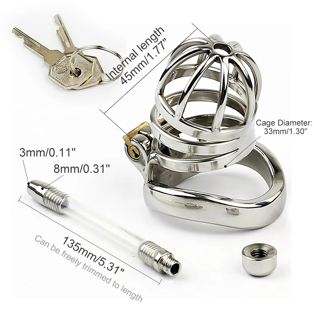 Stainless Steel Chastity Device - Image 3