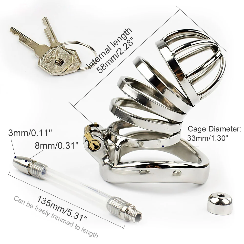 Stainless Steel Chastity Device - Image 4