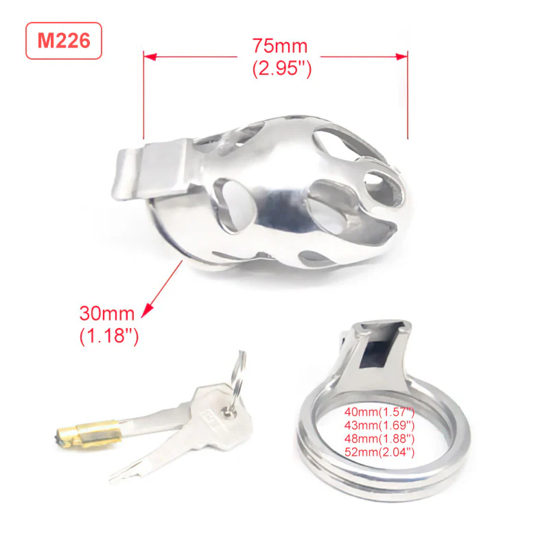 Stainless Steel Male Chastity Device - Image 5