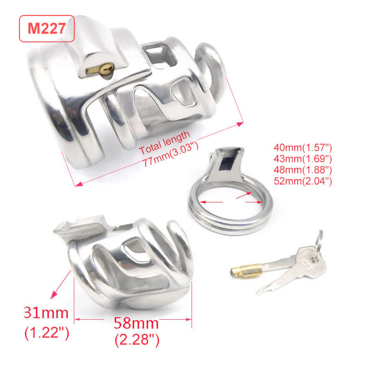Stainless Steel Male Chastity Device - Image 6