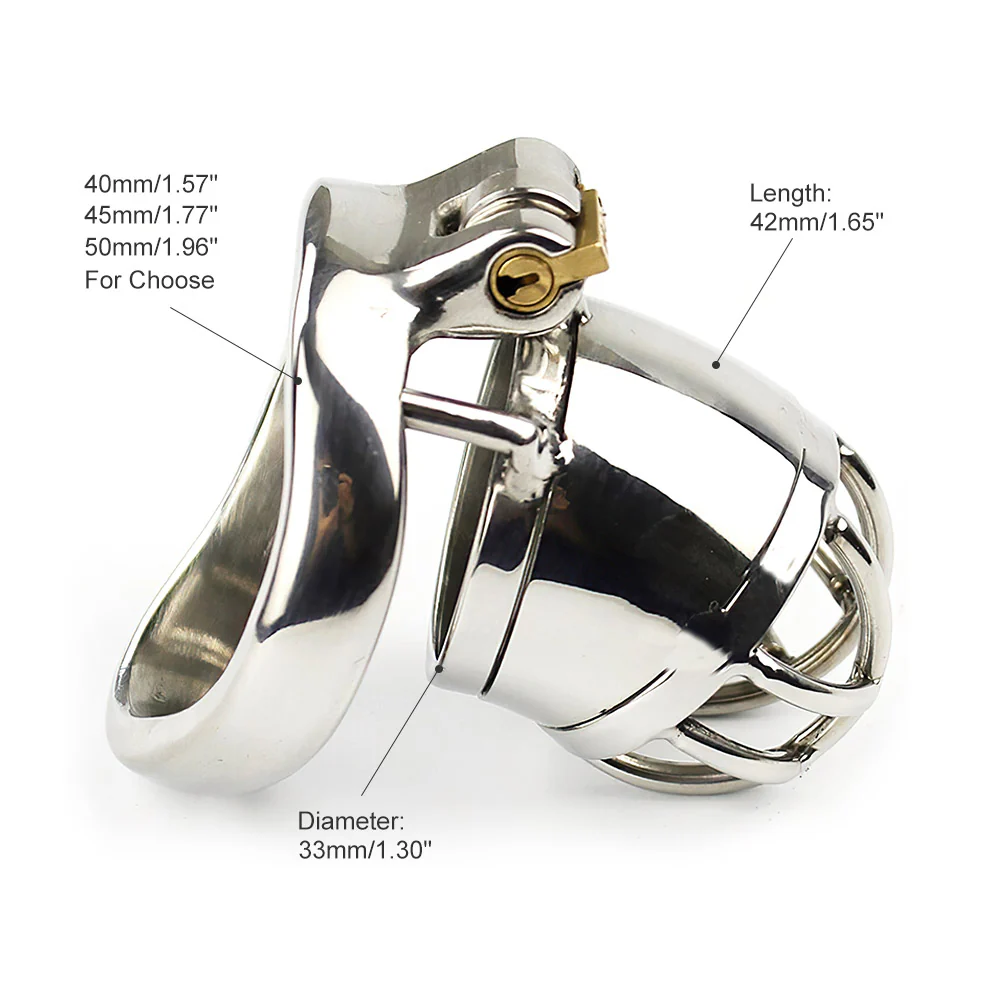 Steel Male Chastity Cage - Image 3