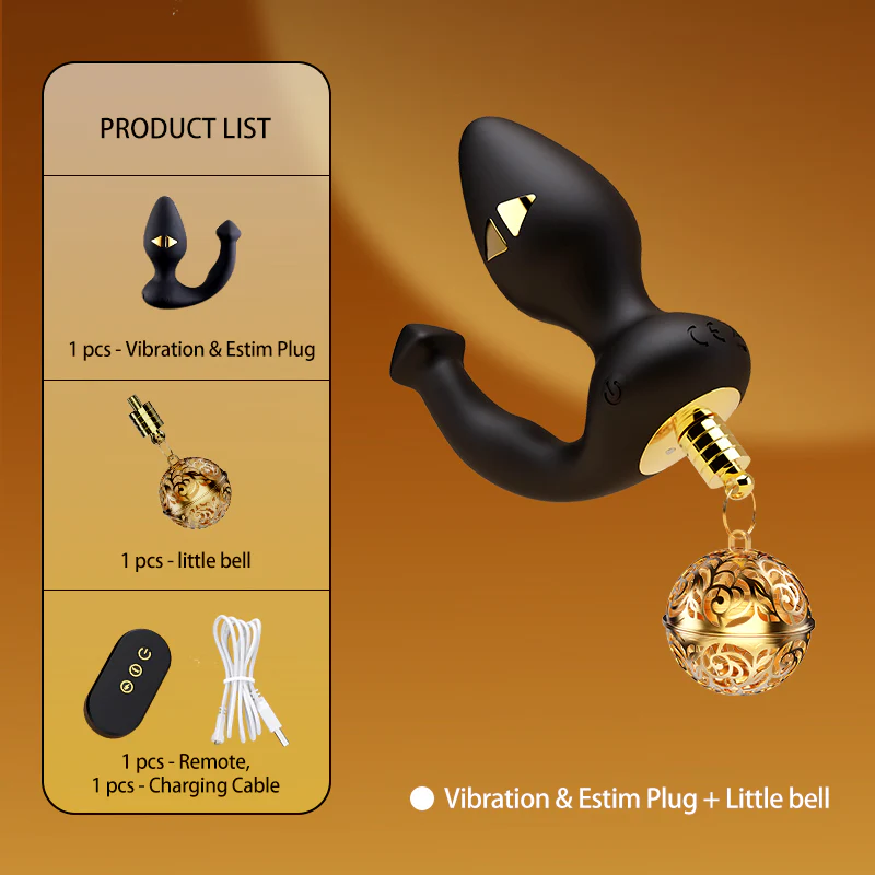 LOCKINK·SEVANDA Tail Butt Plug & Bell Butt Plug (Vibration And Electric Shock) - Image 5