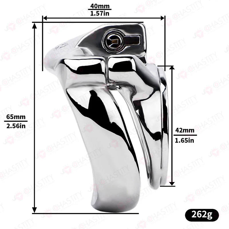 Thickened Flat Heavy Chastity Cage - Image 3