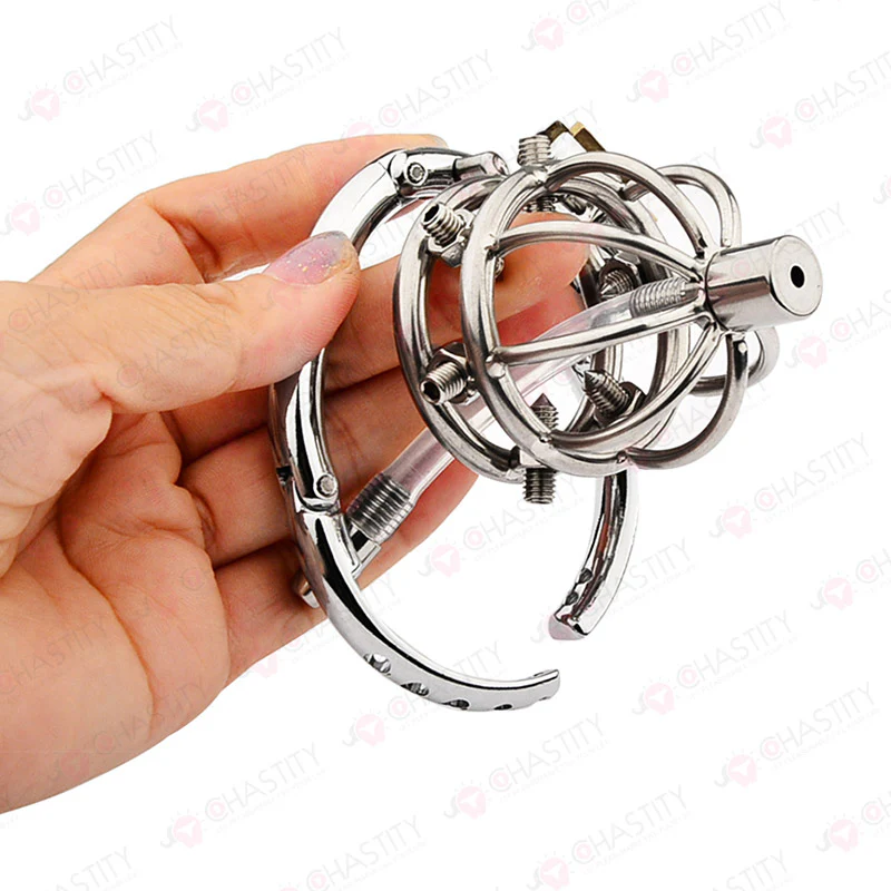 Tortured In Chastity - Spiked Series (Adjustable Hinged Ring) - Image 2