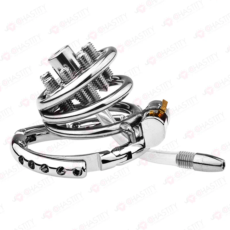 Tortured In Chastity - Spiked Series (Adjustable Hinged Ring) - Image 5