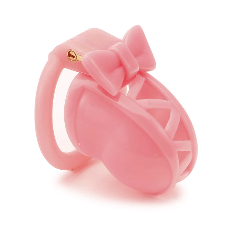 Trans in Lolita-Style Chastity Cage