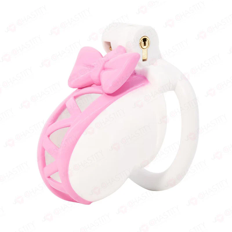 Trans in Lolita-Style Chastity Cage - Image 10