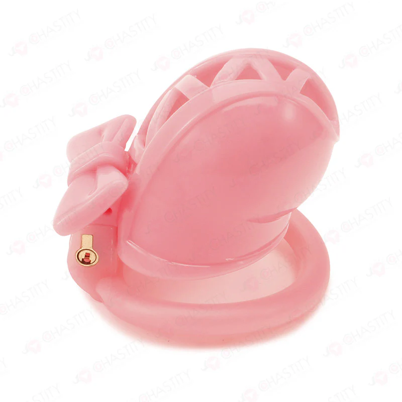 Trans in Lolita-Style Chastity Cage - Image 2