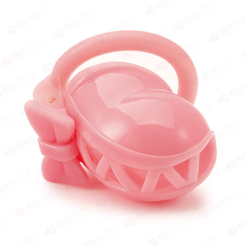 Trans in Lolita-Style Chastity Cage - Image 4