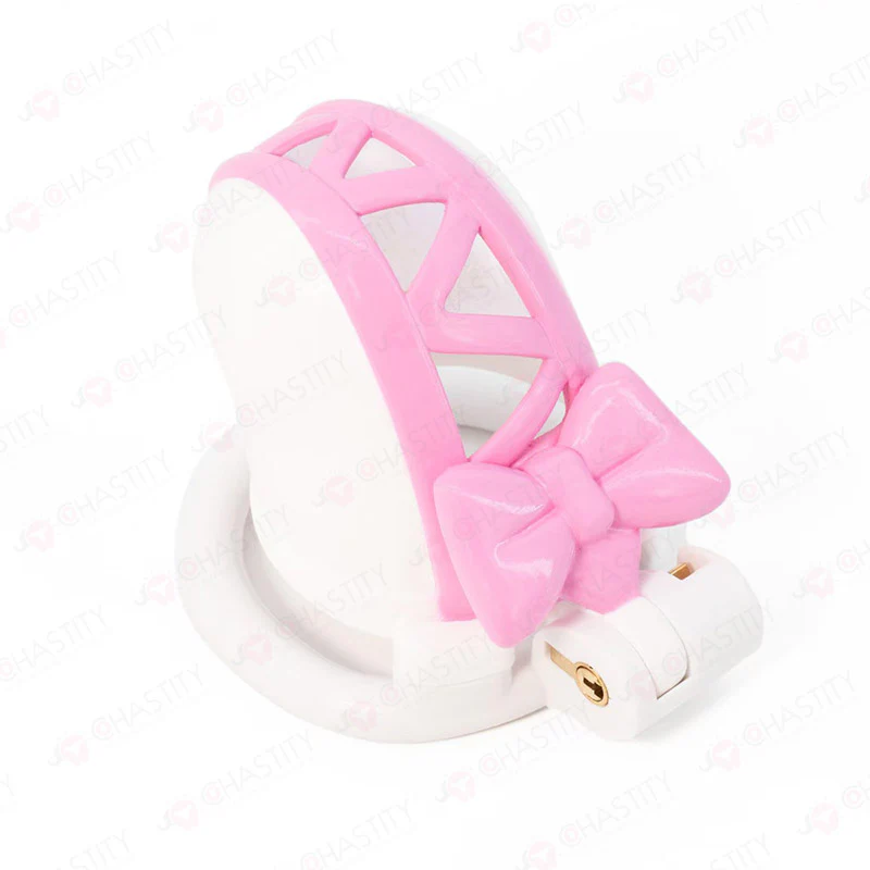 Trans in Lolita-Style Chastity Cage - Image 9